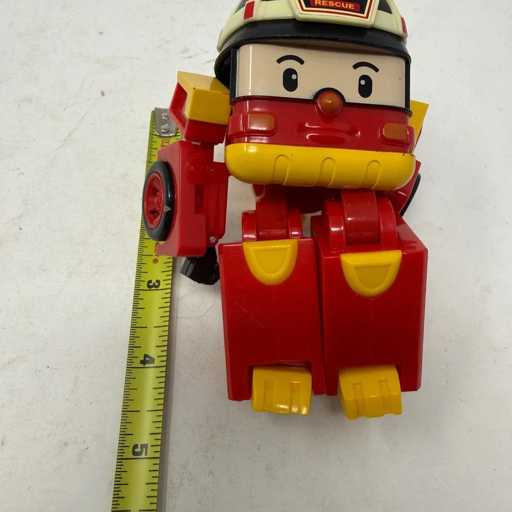 Silverlit Robocar Poli Roy Fire Truck Transforming Robot Action Figure Red 5